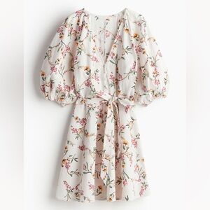 H&M Tie-Belt Cotton Dress